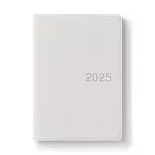 【MUJI 無印良品】月間筆記本/2024年12月開始/白灰.A6