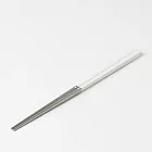 【MUJI 無印良品】不鏽鋼樹脂方筷(可機洗)/21cm/白灰