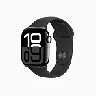 Apple Watch S10 42mm/GPS(鋁金屬錶殼+運動型錶帶) 曜石黑錶殼+黑色錶帶M/L