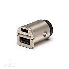 Moshi Mini Duo車用電源供應器(45W) 朔月金