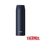 【THERMOS 膳魔師】不鏽鋼90度輕鬆開蓋真空保溫杯500ml(JOR-500-DNVY) 深藍色