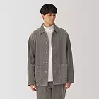 【MUJI 無印良品】男吉貝木棉混燈芯絨外套 S 摩卡棕