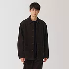 【MUJI 無印良品】男吉貝木棉混燈芯絨外套 S 深棕