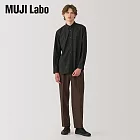 【MUJI 無印良品】MUJI Labo男喀什米爾混打褶褲 S 深棕