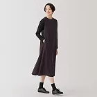 【MUJI 無印良品】女起毛背心裙 L 紫紅