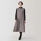 【MUJI 無印良品】女起毛背心裙 S 棕色