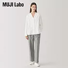 【MUJI 無印良品】MUJI Labo女蠶絲混開領襯衫 M 白色