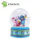 【正版授權】Enesco 史迪奇和安琪 聖誕水晶球 公仔/擺飾 史迪奇/Stitch/迪士尼/Disney