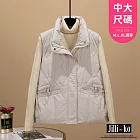 【Jilli~ko】短款時尚夾棉坎肩寬鬆加厚背心馬甲 J11981  FREE 白色