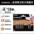 金頂 DURACELL 鹼性電池-4號AAA(18入裝)