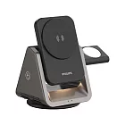 PHILIPS 飛利浦 黑金剛磁吸三合一磁吸充電座 DLK3540Q  黑
