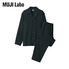 【MUJI 無印良品】MUJI Labo男棉手織家居睡衣 S 黑色