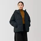 【MUJI 無印良品】女撥水加工羽絨外套 XL 黑色