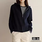 【Jilli~ko】休閒短款拉鍊針織毛衣外套 J12081  FREE 黑色