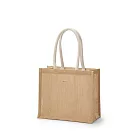 【MUJI 無印良品】黃麻購物袋B5 原色