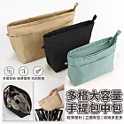 【EZlife】立體大容量拉鍊手提包中包 S 湖藍色