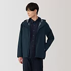 【MUJI 無印良品】男撥水加工連帽外套 M 暗藍
