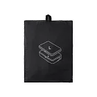 【MUJI 無印良品】再生尼龍可壓縮收納袋/L.黑L黑.53x40x10cm/數量：1入