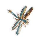 刺繡布貼(宋繡菊花廉-蜻蜓)【受託代銷】