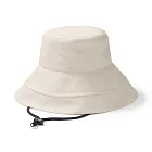 【MUJI 無印良品】大麻混棉寬簷帽55-57.5cm 象牙白