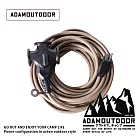 ADAMOUTDOOR｜戶外延長3PIN 動力線 10M ( ADPW-EC3P10M-G) 沙漠色