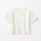 【MUJI 無印良品】幼兒容易穿脫粗織粗織圓領短袖T恤 80 柔白