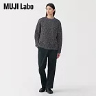 【MUJI 無印良品】MUJI Labo男棉光澤感寬版褲 L 黑色