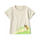 【MUJI 無印良品】幼兒容易穿脫天竺印花短袖T恤 80 象牙白