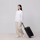 【MUJI 無印良品】四輪前開式硬殼止滑拉桿箱32L 黑色