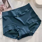 【唯蜜色】爆款中腰包臀輕奢緞面無痕冰絲桑蠶絲底檔女用內褲 L 湖藍色