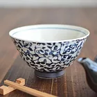 【日本Kakuni】窯燒 輕量陶餐碗450ml ‧ 濃唐草