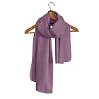 【和諧生活有機棉】Harmony紗織圍巾 粉紫