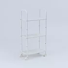 【MUJI 無印良品】窄版推車(寬20cm)/白灰約寬20cm×深38cm×高79cm