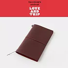 TRC Traveler’s Notebook LOVE AND TRIP限定- 旅人筆記本(酒紅)
