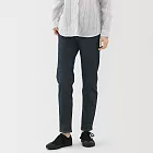 【MUJI 無印良品】女彈性丹寧合身直筒褲 23 暗藍