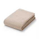 【MUJI 無印良品】棉圈絨雙線織小浴巾/可吊掛/粉米【成品尺寸】W60×L120 cm