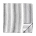 【MUJI 無印良品】棉和晒手帕 灰直紋