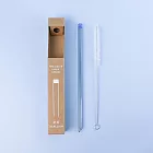 好玻 GOODGLAS | 雙色吸管單入組-藍黑/直身款