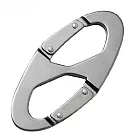 E.City_多功能8字扣腰扣(3入) 銀