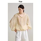 ltyp旅途原品 「輕氧」清透寬鬆休閒運動風薄款防曬連帽外套女 M L  M 木蘭杏