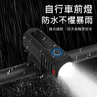 自行車燈 腳踏車前燈 戶外騎行警示燈 (USB充電)