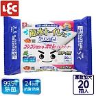 日本LEC 激落君Cleanpa廁所清潔用防菌濕紙巾加厚大尺寸10抽X2包入