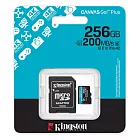 金士頓 Kingston 256GB 200MB/s U3 microSDXC UHS-I V30 A2 記憶卡 SDCG4/256GB