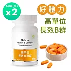 【SALVIA】Salvia高單位長效B群錠(純素)2瓶共120顆