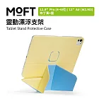 美國 MOFT 靈動漂浮支架(12.9吋 Pro (4~6代) / 13吋 Air (M2.M3) 直式橫式隨心切換 超過20種角度支援  布丁黃+藍