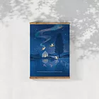 【 Hello Studio 你好工作室 】星辰無憂夜｜插畫A4海報