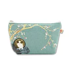 故宮紅梅貓化妝包(翠綠)【受託代銷】