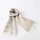 【日本ORIM今治毛巾】美濃和紙 透氣流蘇圍巾 ‧ 薄墨