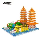 【YourBlock微型積木】典藏建築系列▧龍虎塔▧