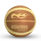 【ROAR】高彈靜音籃球 升級款火焰布套靜音球 室內無聲拍拍球 24cm 金色